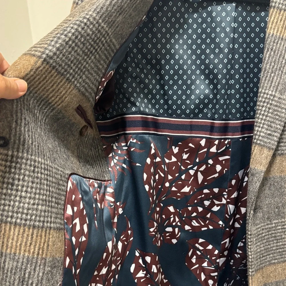 Ted Baker London Checkered Wool Coat - Picture 9 of 9